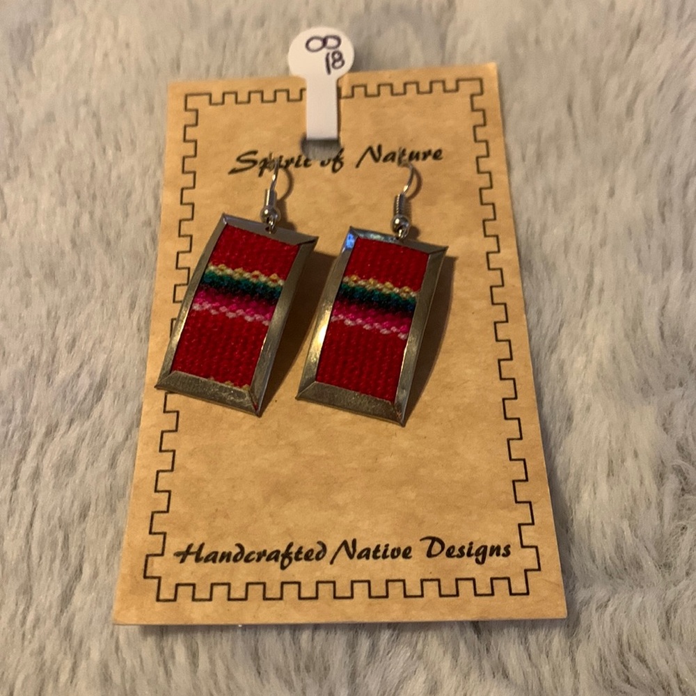 Red earrings